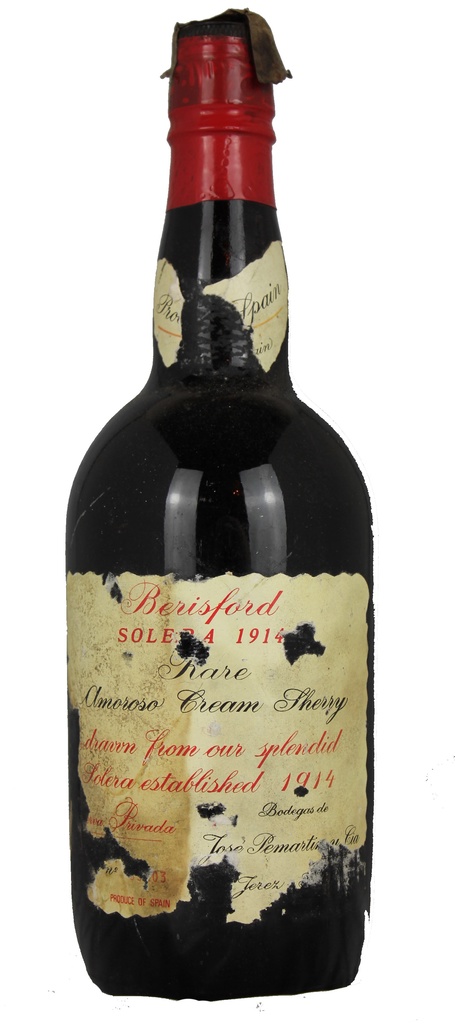 1914 Solera Amoroso Sherry 1914 Berisford Rare Amoroso Solera